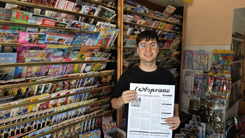 Riapre grazie a Roberto Parisi l'edicola di via Casilina a Roccasecca